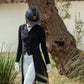 Samshield Dressage Tail Coat Ladies Spring Flower Navy
