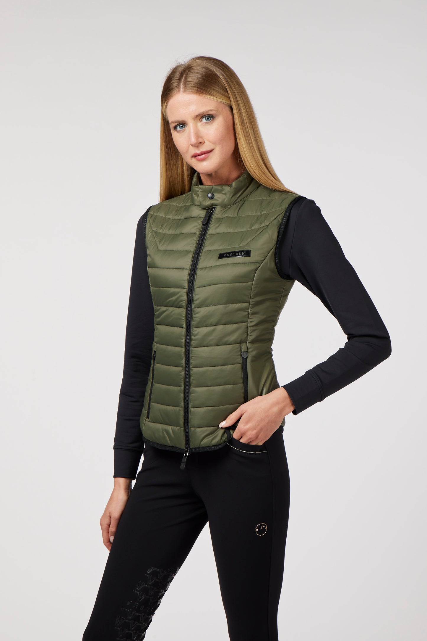 Vestrum padded vest women Cattolica Ivy Green