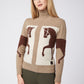 Vestrum knitted turtleneck sweater ladies Ixelles Sabbia-Marrone