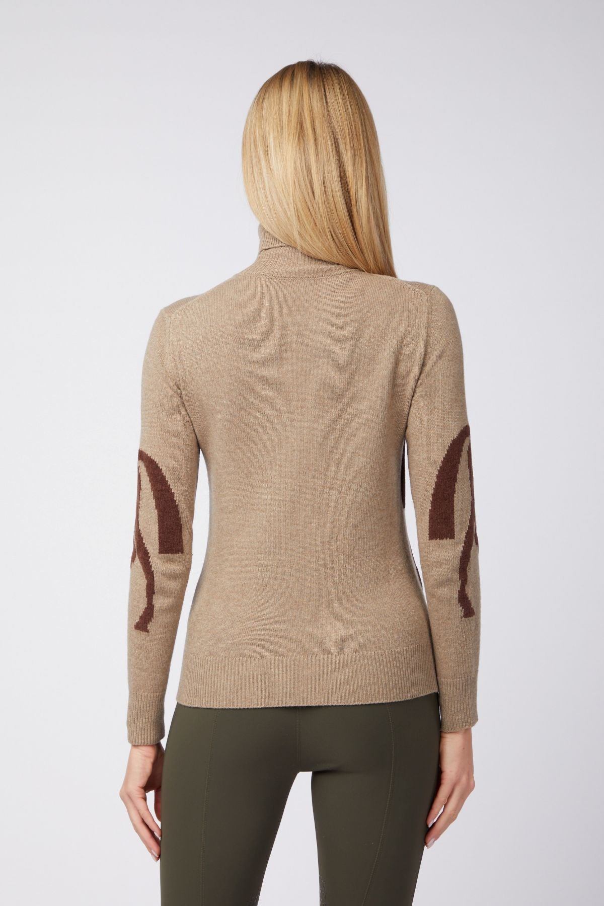 Vestrum knitted turtleneck sweater ladies Ixelles Sabbia-Marrone