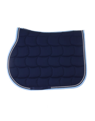 Anna Scarpati Saddle Pad Jumping navy-lightblue-black