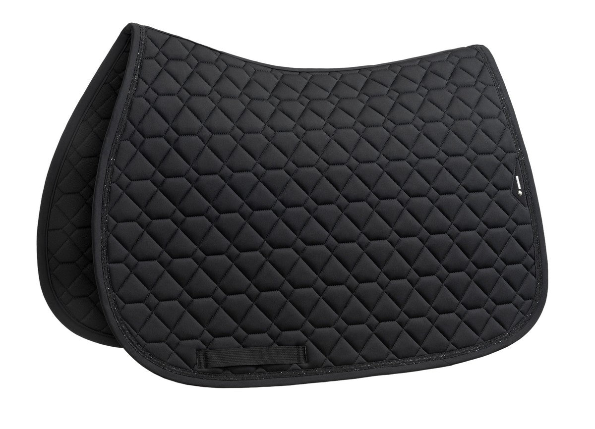 Equiline Spring Zadeldek Tech Crystal Fabric Eqgemma Zwart Zwart Springen full