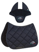 Equiline Set Zadeldek en vliegenmuts Rombo Logo IT Navy full