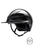 Equiline Paardrijhelm Xanto Sun Visor Gloss Swarovski Zwart