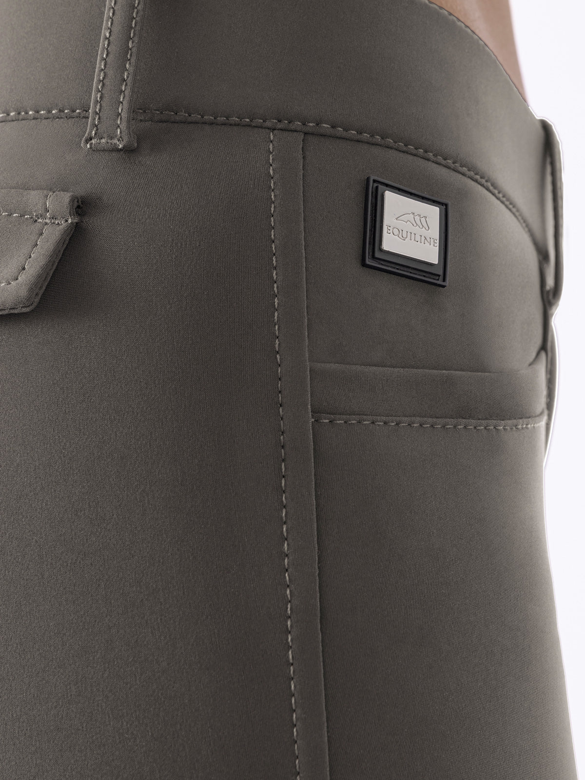 Equiline riding breeches ladies knee grip Atirk Summer Frost Grey