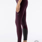 Equiline riding breeches ladies knee grip Atirk Summer Plum