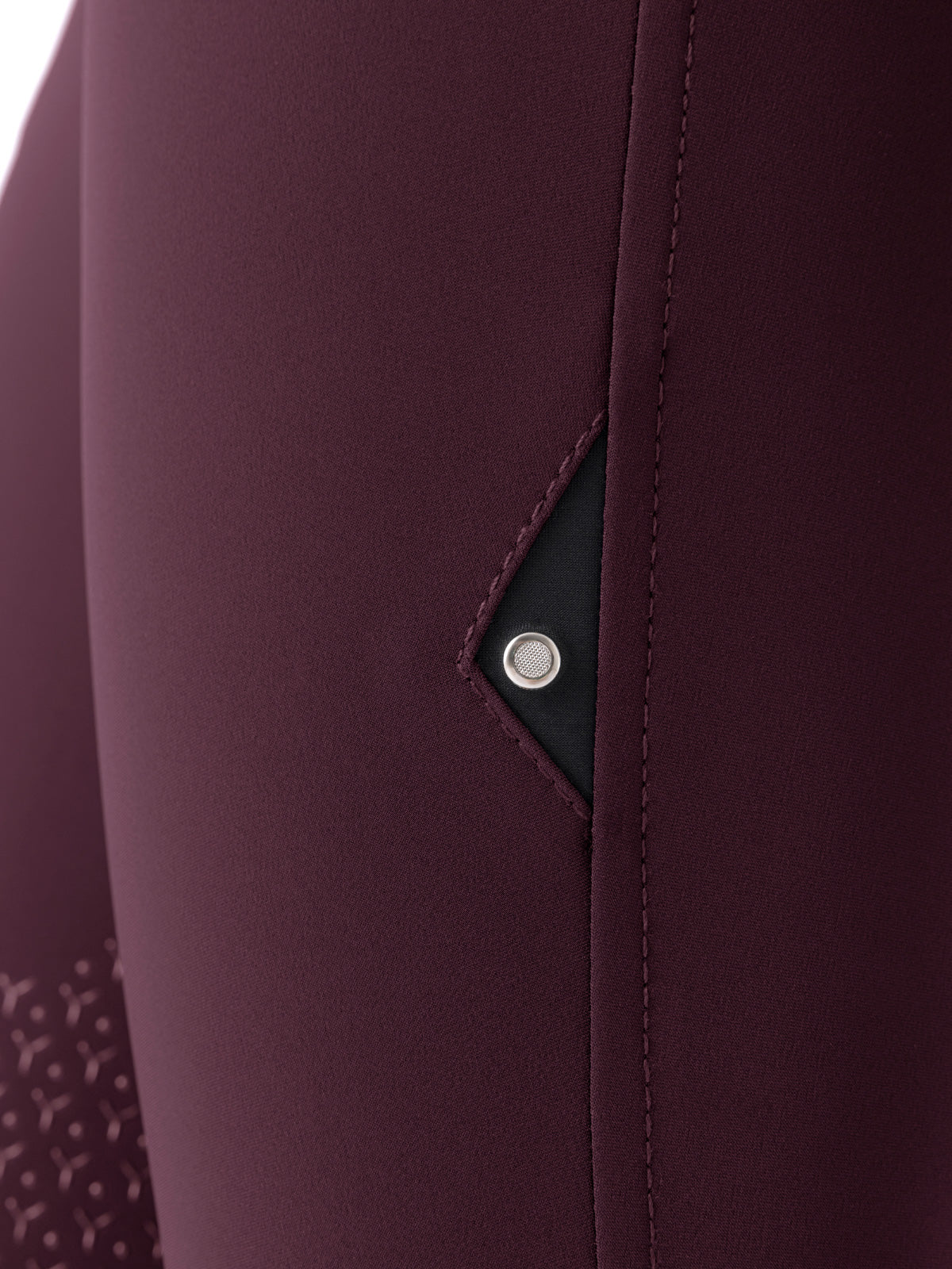 Equiline riding breeches ladies knee grip Atirk Summer Plum