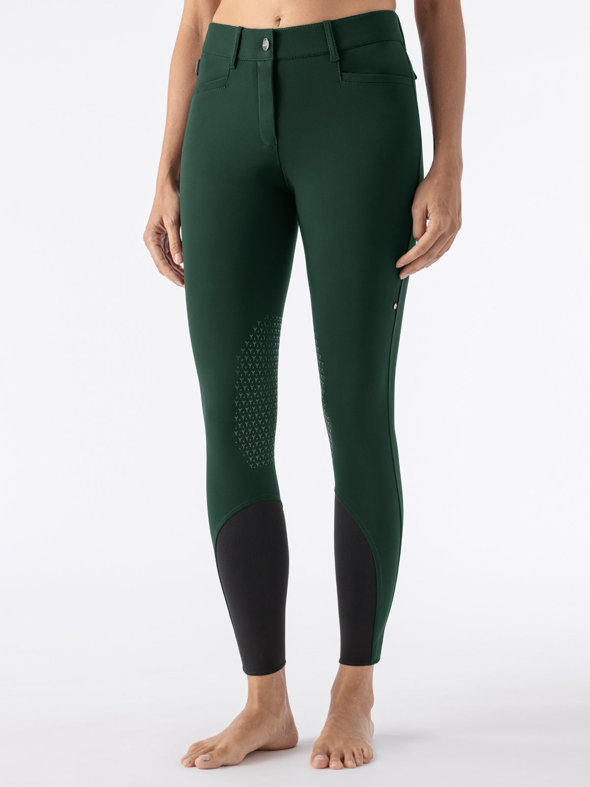 Equiline riding breeches ladies knee grip Atirk Summer Verde