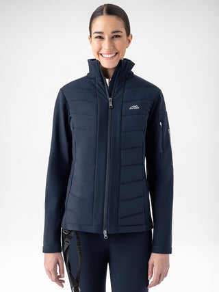Equiline Dames Airbag Compatible Softshelljas Entrec Navy