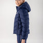 Equiline Padded Jacket Girls Cumin Navy