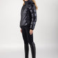 Equiline Quilted Jacket Women Coolbomb Glossy Black