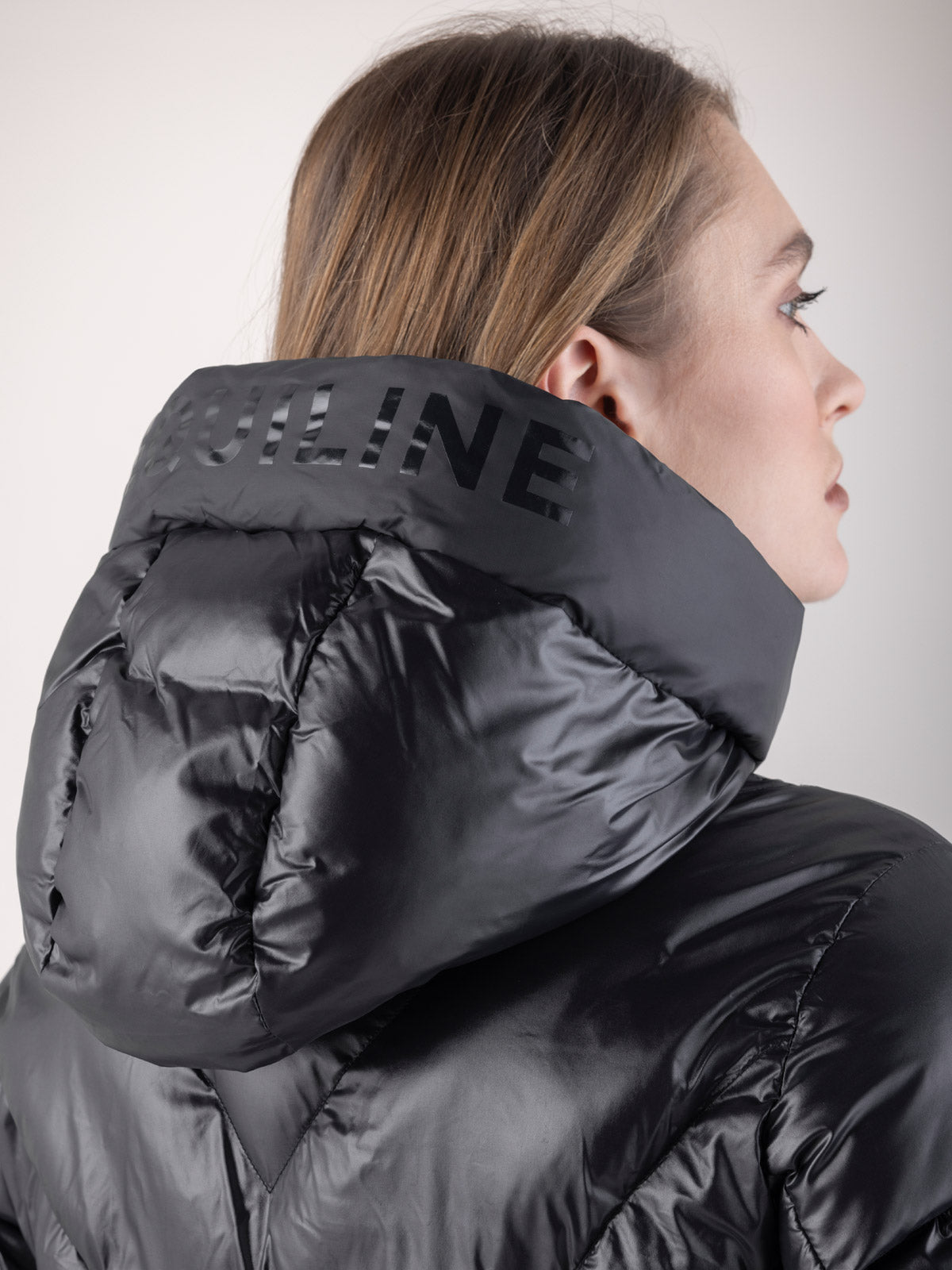 Equiline Quilted Jacket Women Coolbomb Glossy Black
