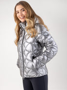 Equiline Gewatteerde Jas Dames Gasic Argento