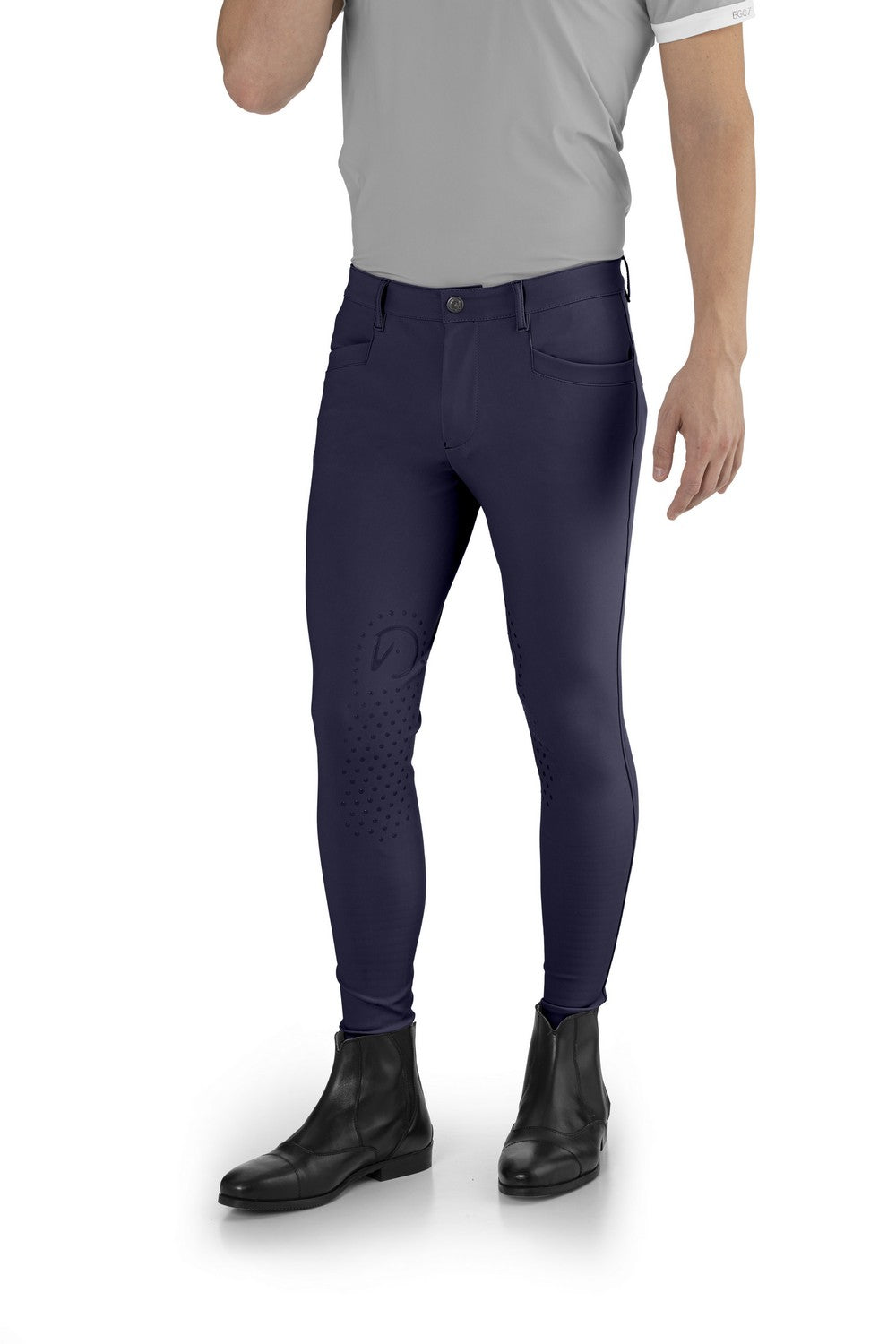 EGO7 Jumping EJ riding breeches men knee grip Navy