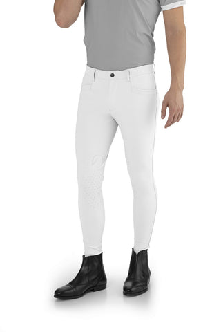 EGO7 Jumping EJ riding breeches men knee grip White