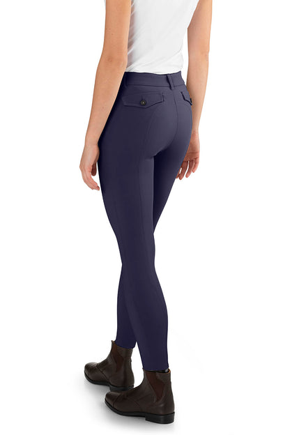 Ego7 Jumping PT Breech Rijbroek Knie Grip Dames Navy