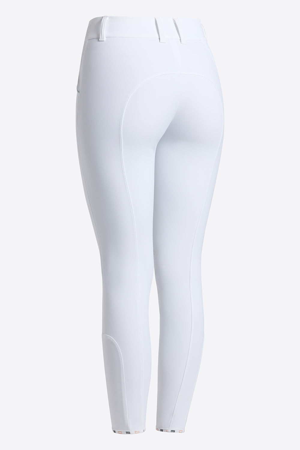 RG Riding Breeches Knee Grip Ladies with High Waist White