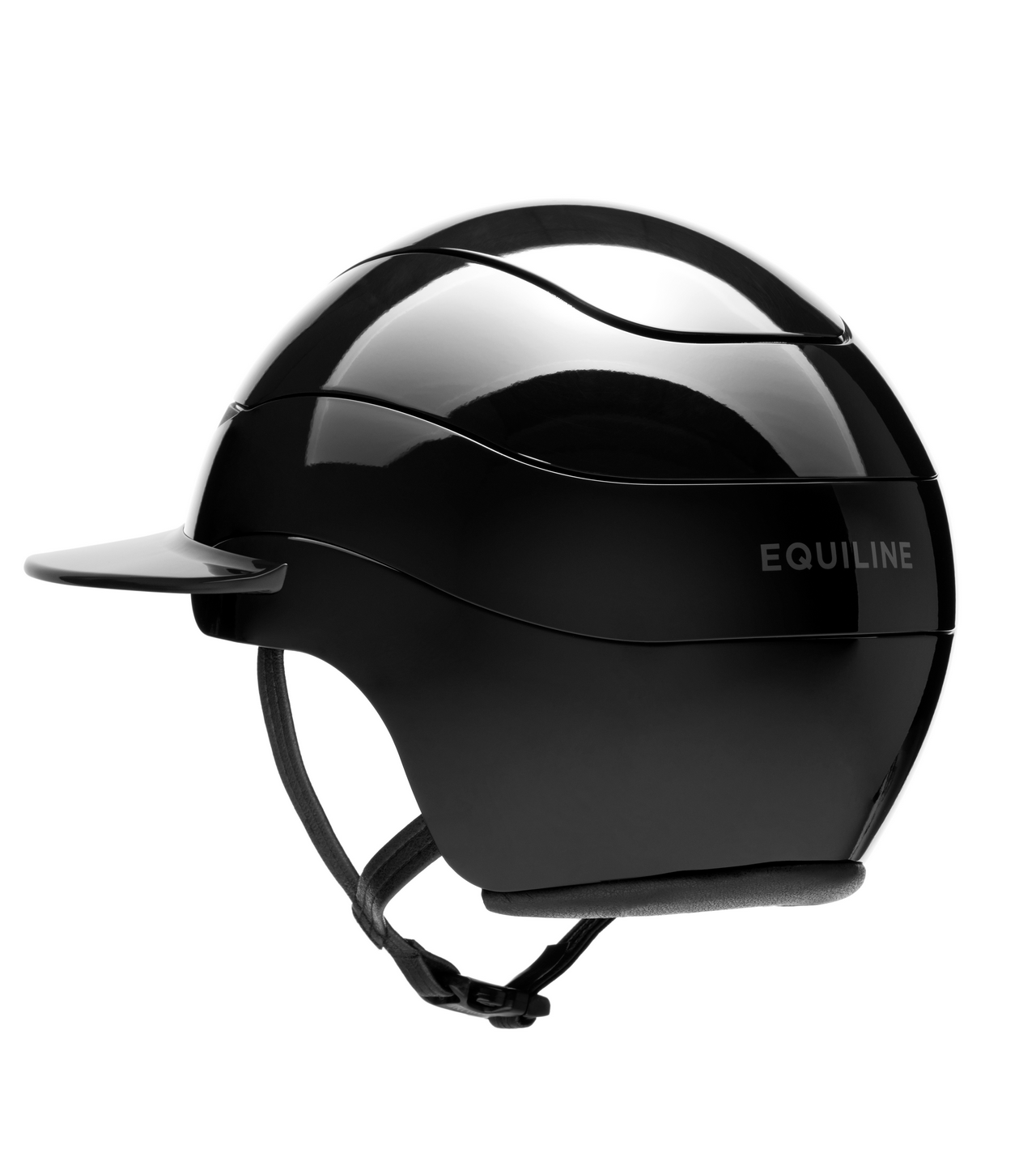 Equiline Horse Riding Helmet Xanto Sun Visor Gloss Black