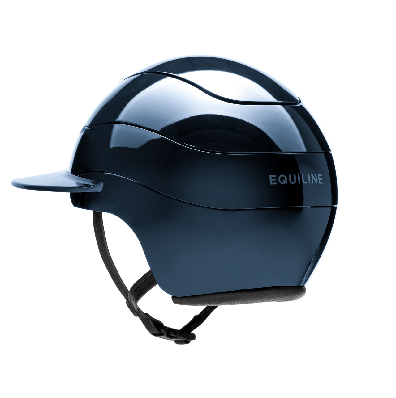 Equiline Horse Riding Helmet Xanto Sun Visor Gloss Navy