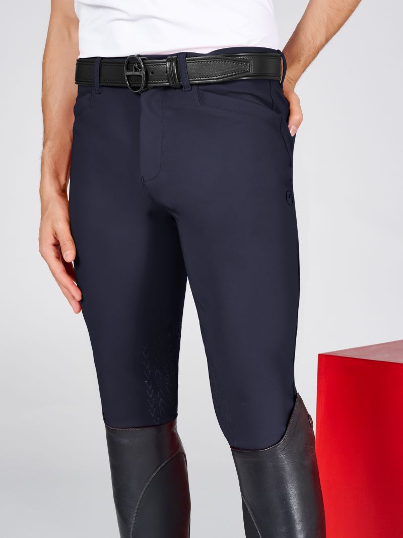 Vestrum riding breeches knee grip men San Diego navy