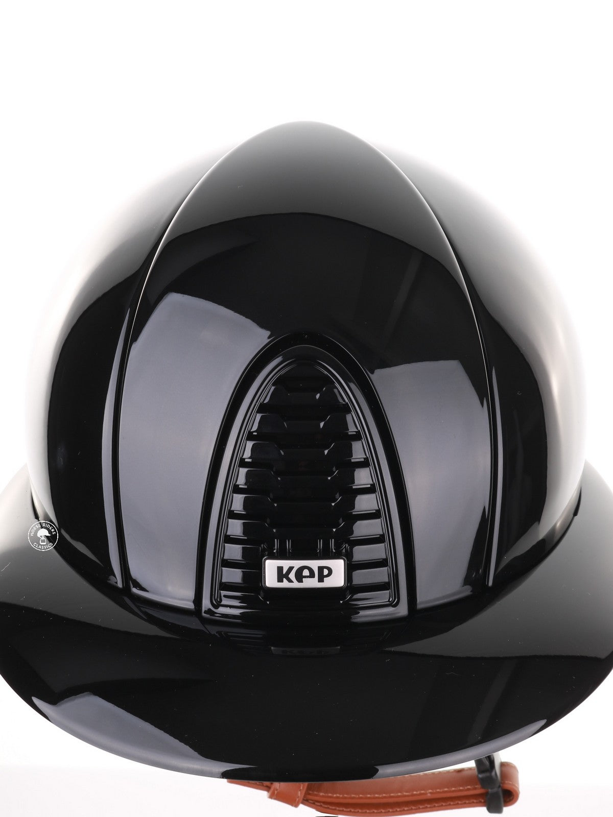 Kep Italia Paardrijhelm Cromo 2.0 Polish Polo Klep Zwart Beige Kinband