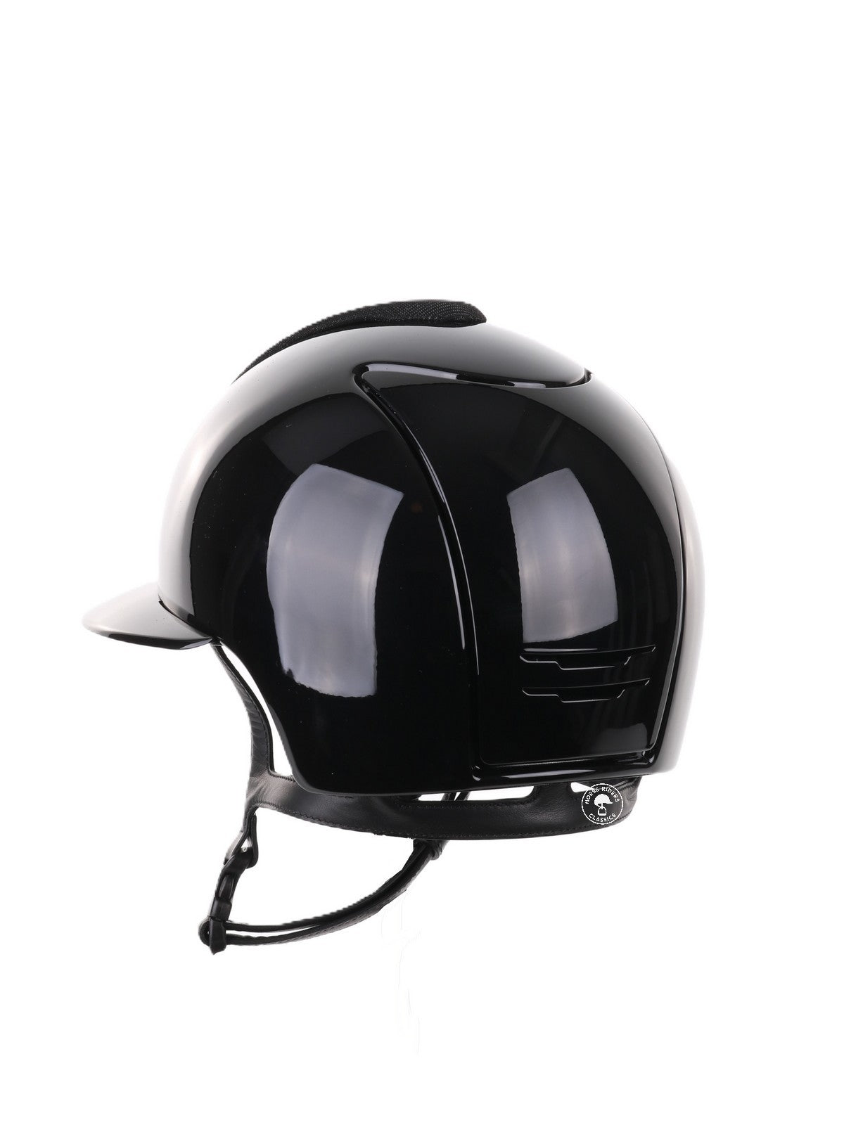 Kep Italia Paardrijhelm Cromo 2.0 Polish Polo Klep Zwart Galassia Insert Swarovski Frame