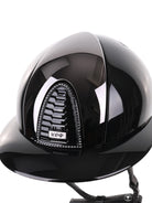 Kep Italia Paardrijhelm Cromo 2.0 Polish Polo Klep Zwart Mirror Insert Swarovski Frame