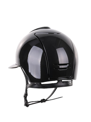 Kep Italia Riding Helmet Cromo 2.0 Shine Polo Peak Black Chrome Frame