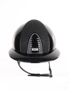 Kep Italia Paardrijhelm Cromo 2.0 Polish Polo Klep Zwart Vanity Insert Swarovski Frame