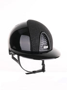 Kep Italia Paardrijhelm Cromo 2.0 Polish Polo Klep Zwart Vanity Insert Swarovski Frame