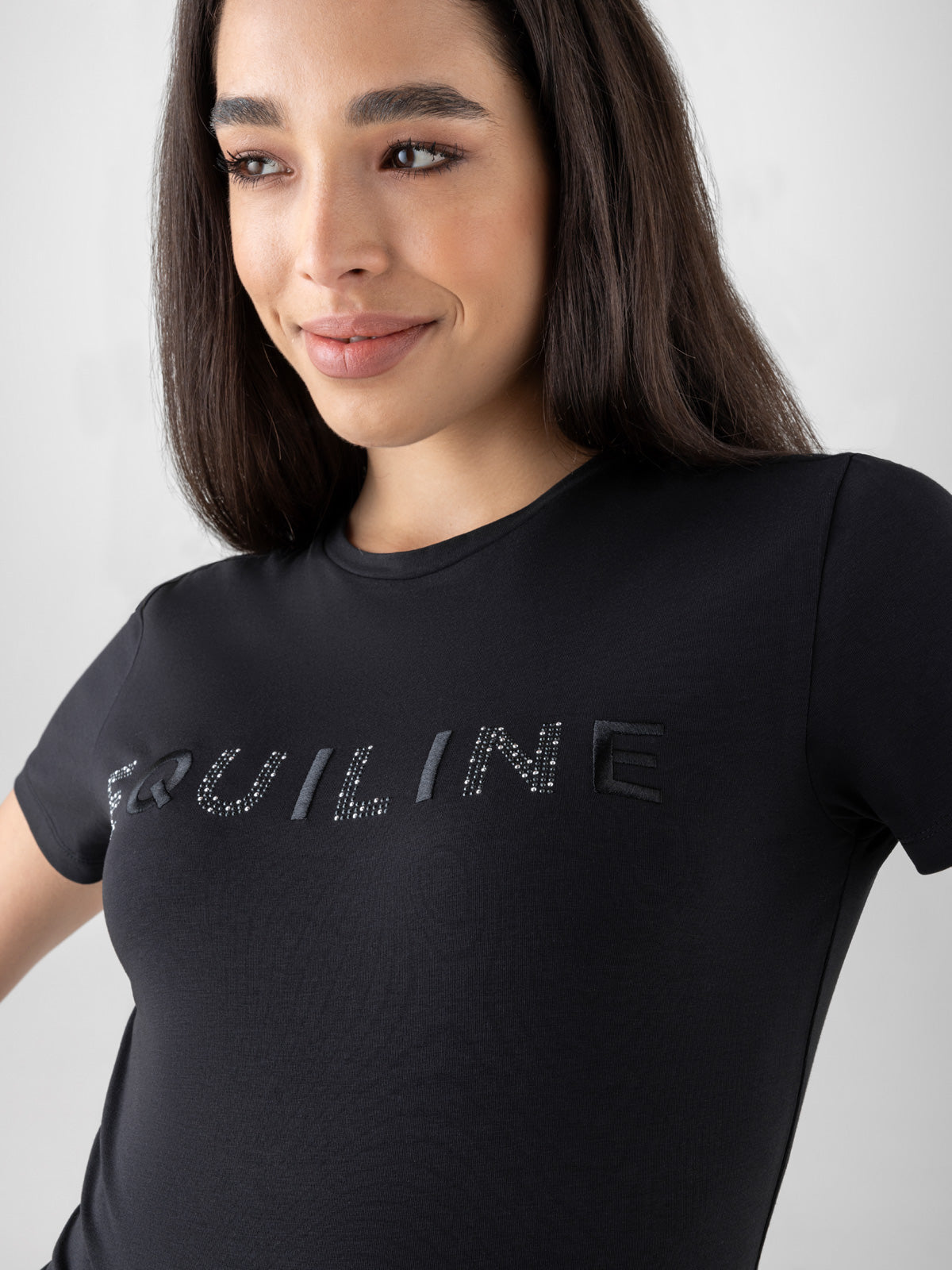 Equiline T-shirt ladies Gelig Black