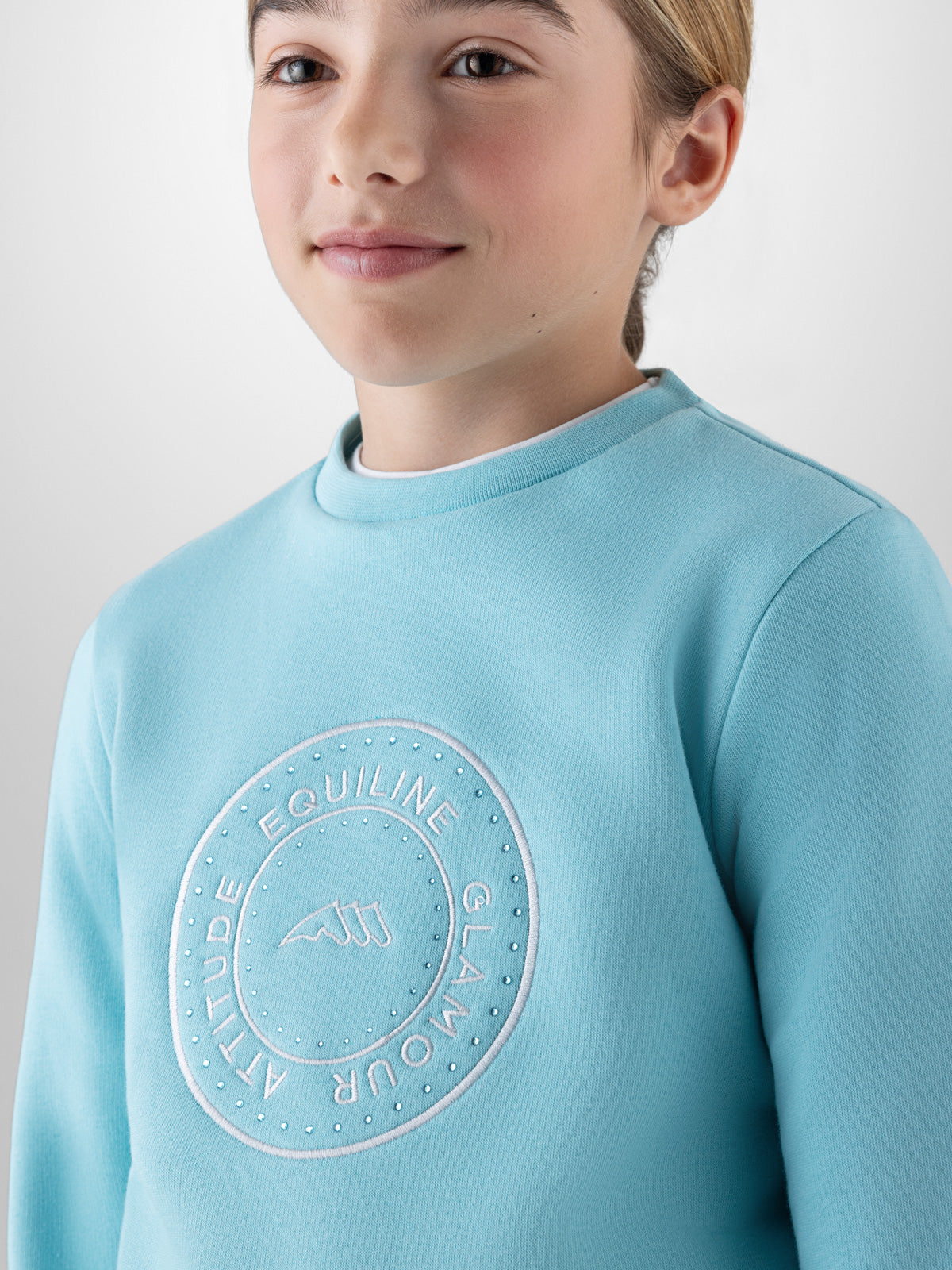 Equiline round neck sweatshirt girls Gory