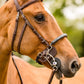 TRUST bridle Hickstead Hackamore bridle silver buckles Brown