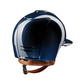 Kep Italia Paardrijhelm Cromo 2.0 Shine Polo Klep Blauw Chrome Frame Beige Kinband