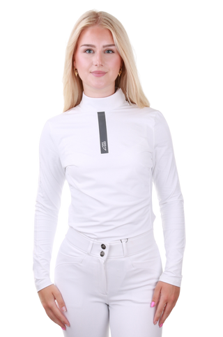 Equiline competition shirt long sleeves women Enner LS White