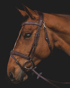 Equiline Hoofdstel Anatomisch smal gecombineerde neusriem Bruin Full