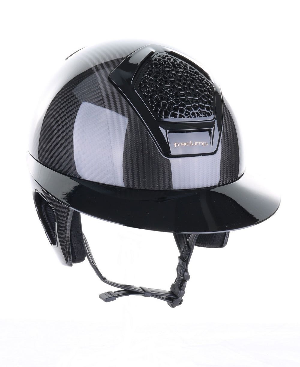 Freejump Helmet Voronoï with Temple Protection Carbon Gloss Black