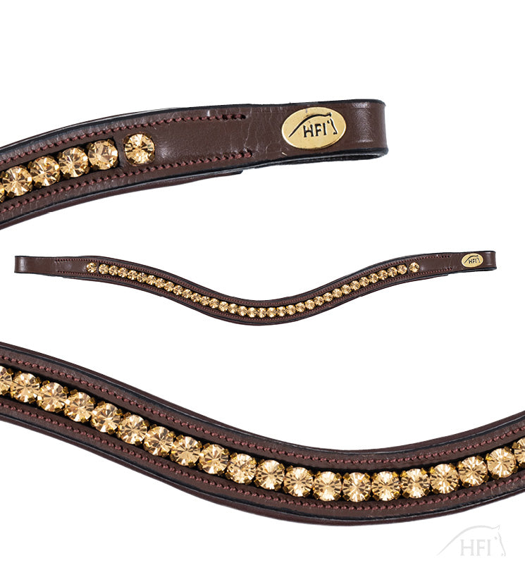 HFI Browband Strass Padded Wave