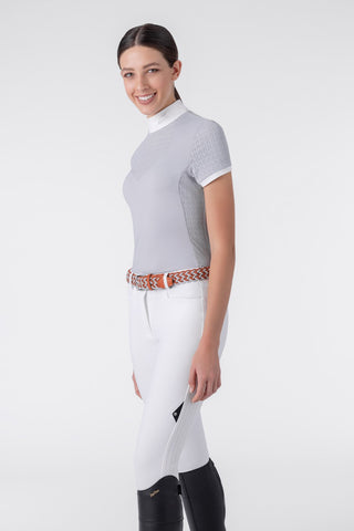 Equiline competition shirt short sleeves women Eolka Artic Ice