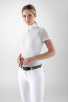 Equiline wedstrijdshirt korte mouwen dames Calid Wit