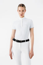 Equiline wedstrijdshirt korte mouwen dames Enkas Wit Wit