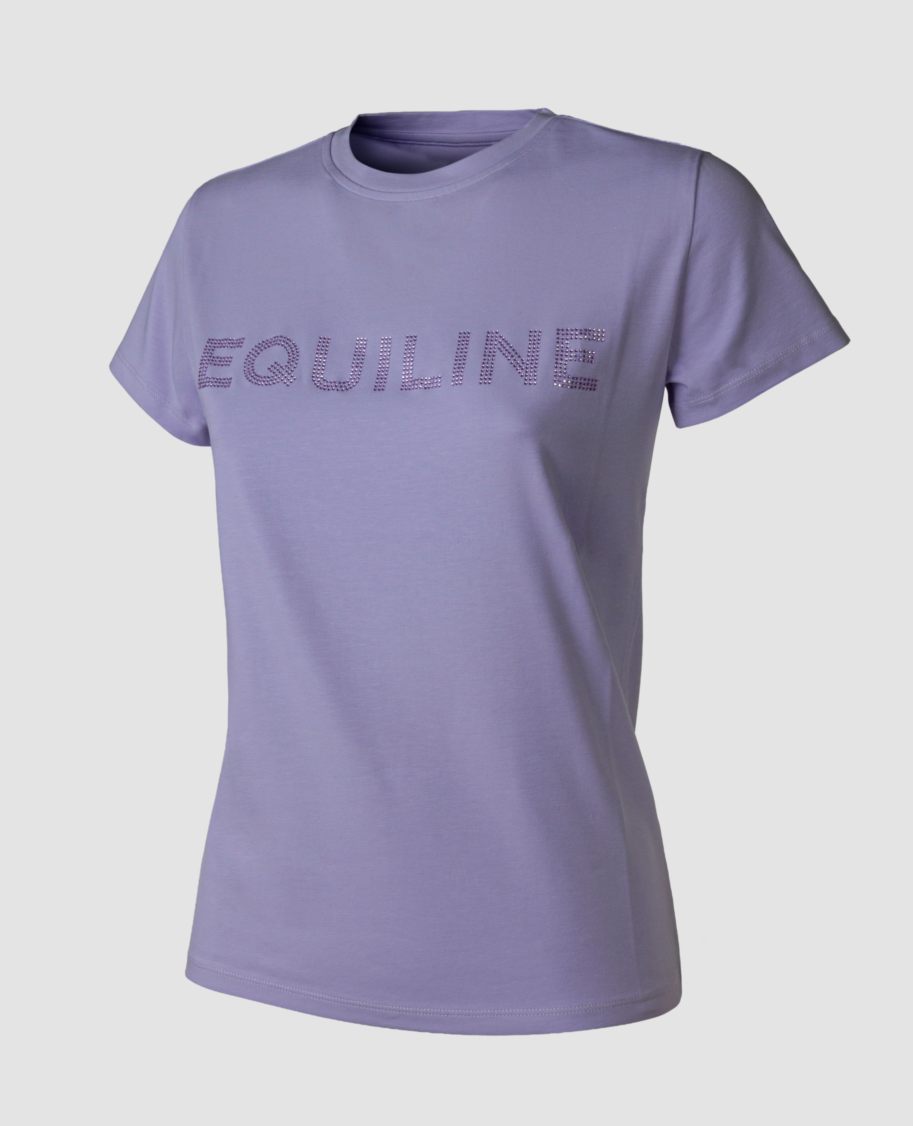 Equiline T-Shirt Dames Ronde Hals Eqgless Glicine Glicine