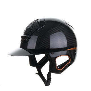 Freejump Helmet Voronoï with Temple Protection Carbon Gloss Bronze Black