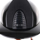 Kep Italia Riding Helmet Cromo 2.0 Shine Polo Peak Black RAW Frame Galassia Insert Beige Chin Strap