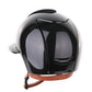 Kep Italia Riding Helmet Cromo 2.0 Shine Polo Peak Black RAW Frame Galassia Insert Beige Chin Strap