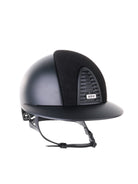 Kep Italia Paardrijhelm Cromo 2.0 Textile Polo Klep Zwart Suede Insert