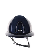 Kep Italia Paardrijhelm Cromo 2.0 Polish Polo Klep Blauw Suede Insert