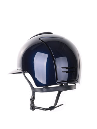 Kep Italia Riding Helmet Cromo 2.0 Polish Polo Peak Blue Swarovski Frame