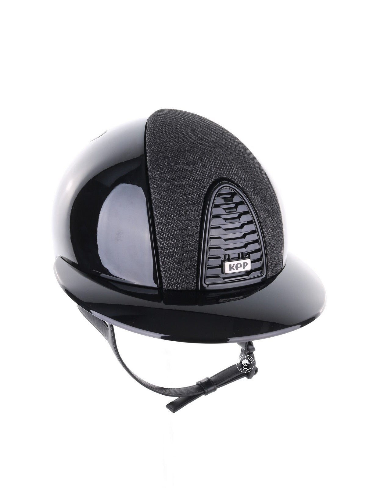 Kep Italia Paardrijhelm Cromo 2.0 Polish zwart Polo klep Luminor black insert