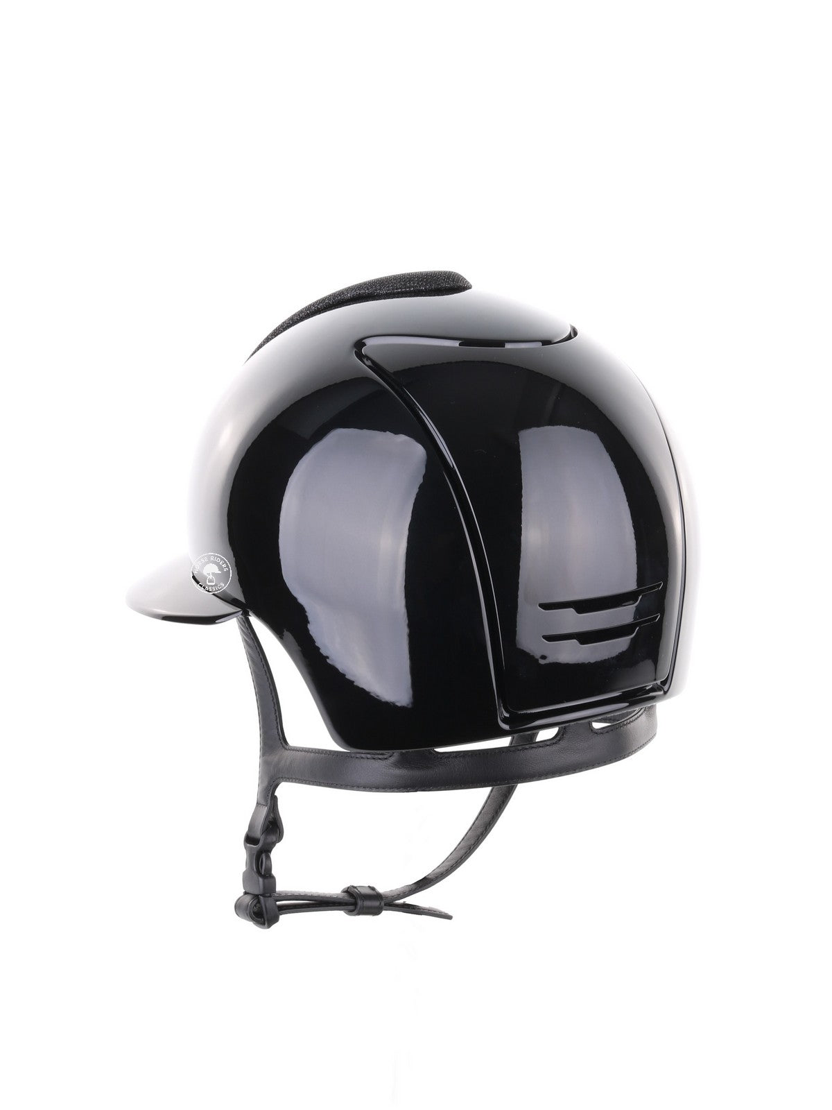 Kep Italia Paardrijhelm Cromo 2.0 Polish zwart Polo klep Luminor black insert